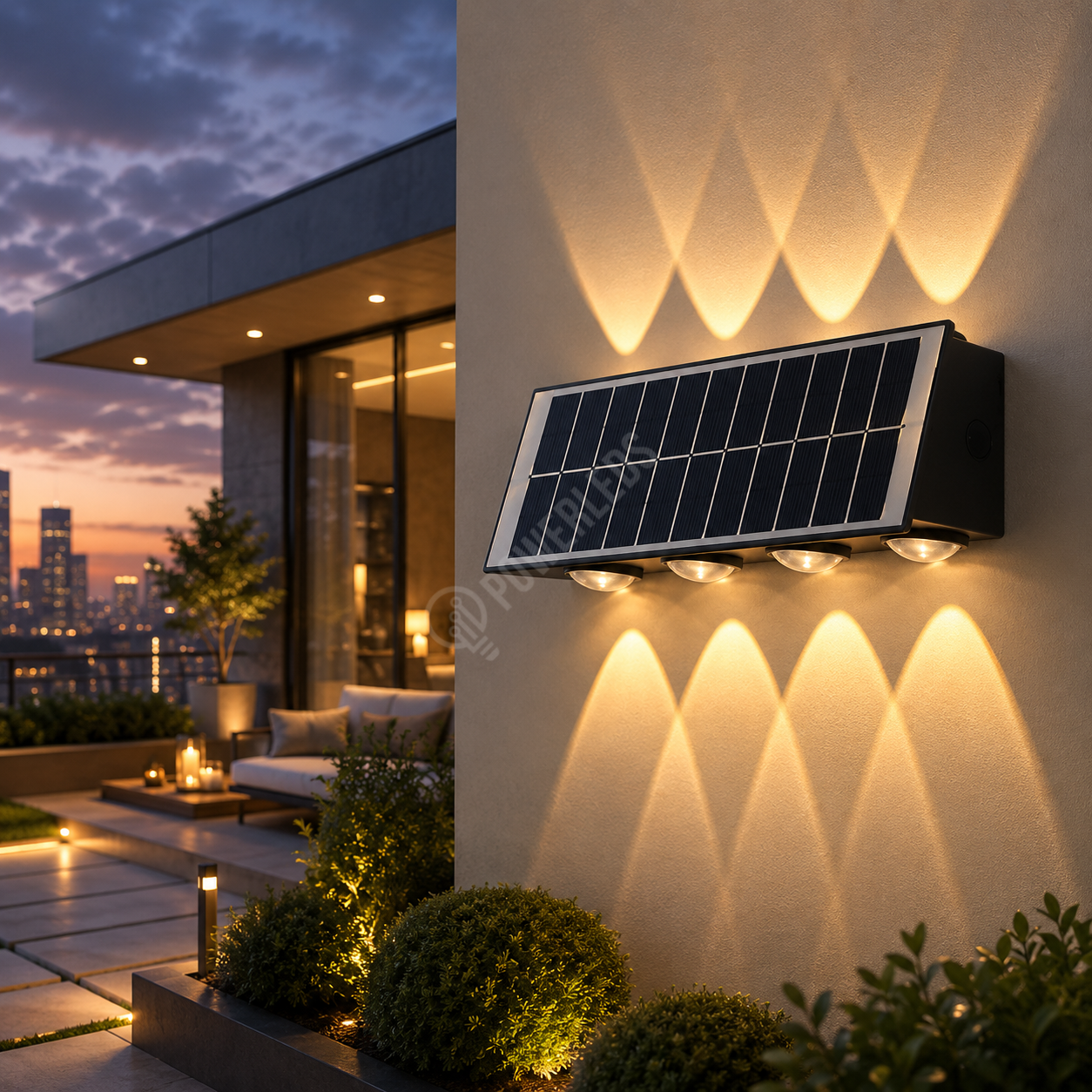 照明 Aplica LED Exterior Trio 8W Solara
