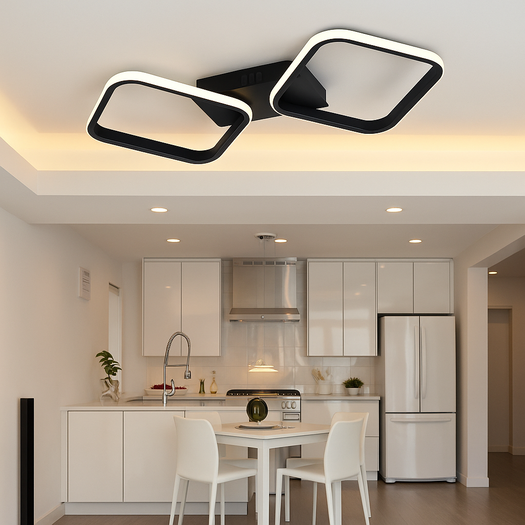 Lustra LED Mini Lumara Black Echivalent 200W