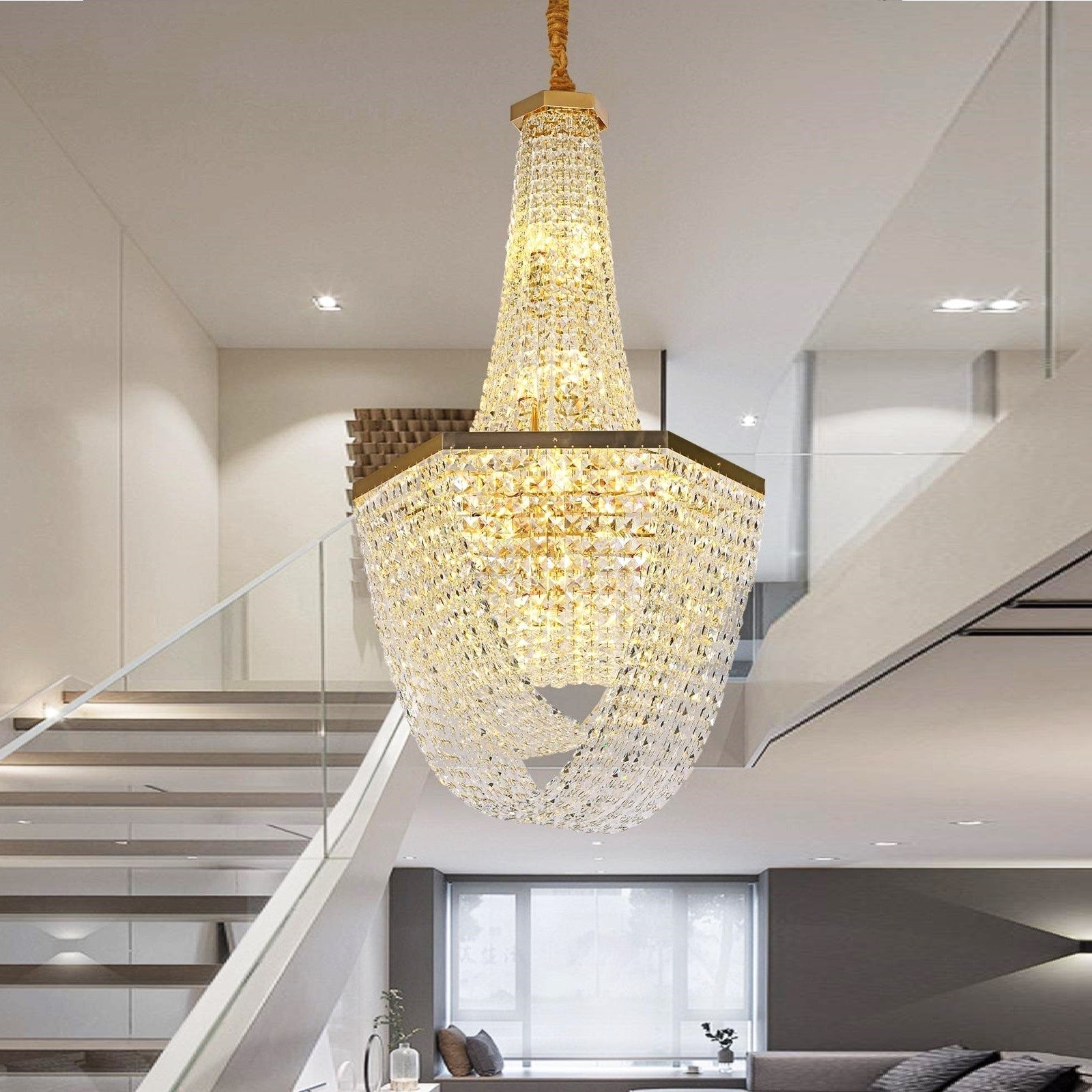 Candelabru Cristal LUXURY Golden 150cm -P82402