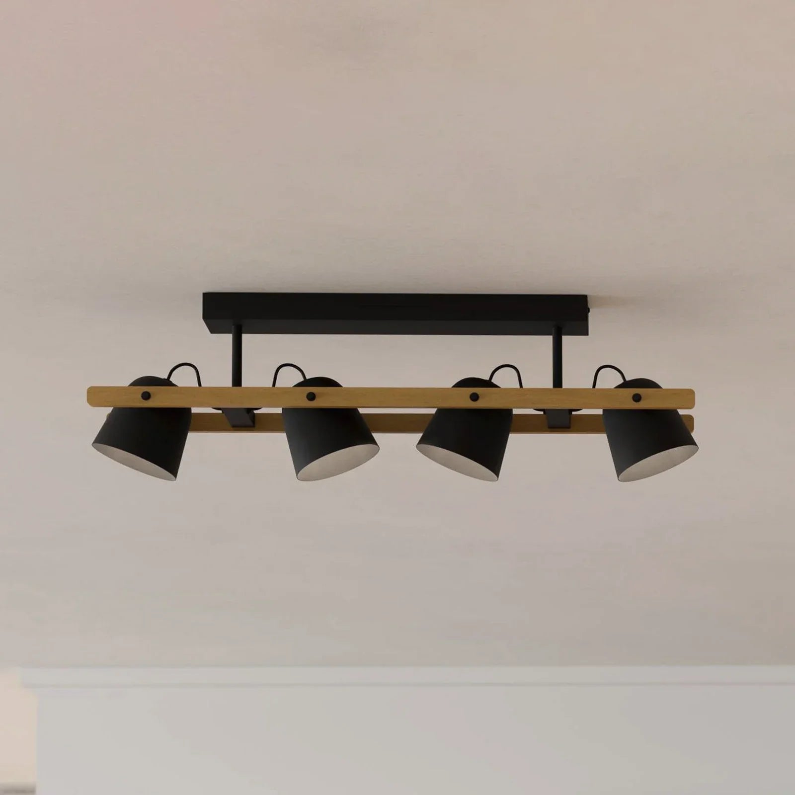 Lustra HORNWOOD Black & Brown 100CM