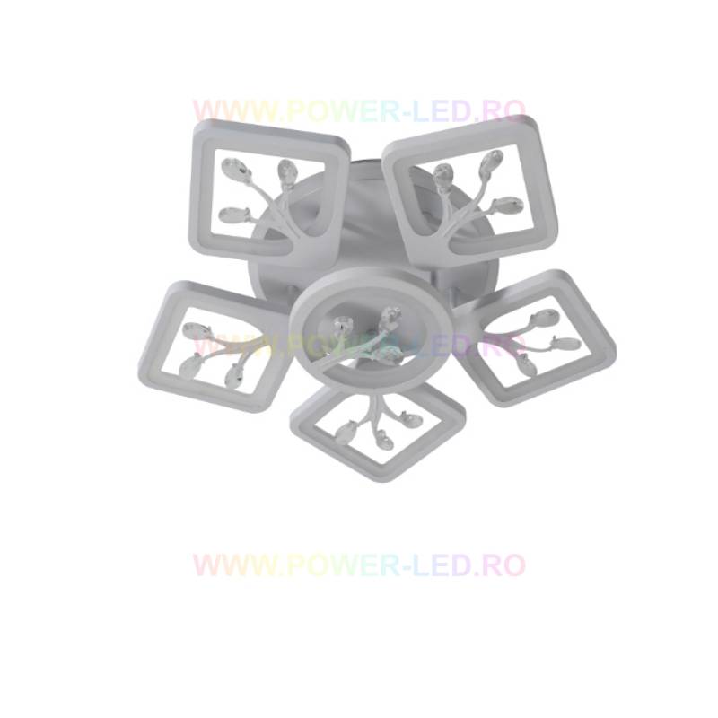 Lustra LED LEAVES RGB Echivalent 600W Telecomanda