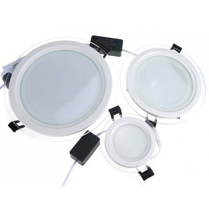 Spot LED 6W Rotund Mat Rama Sticla / ⌀96mm / Incastrabil