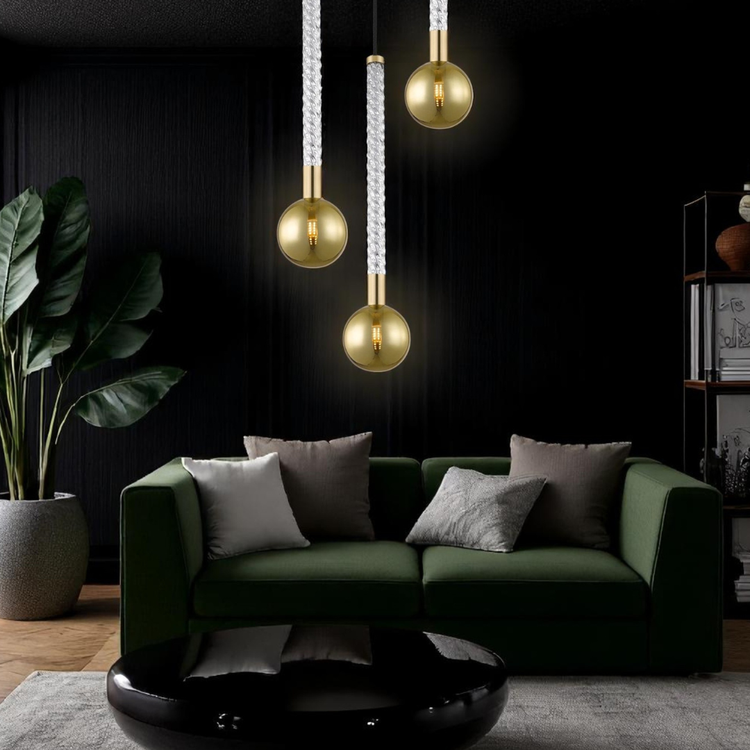 Lustra Suspendata Luxury Gold Mida
