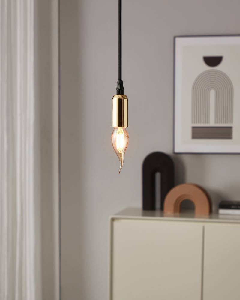 Bec LED E14 4W 1700K Filament Flacara Fumuriu Dimabil