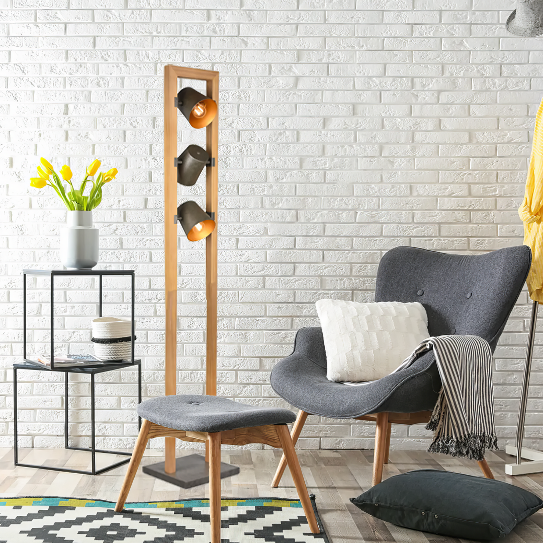 Lampadar BELL 150cm Lemn Design