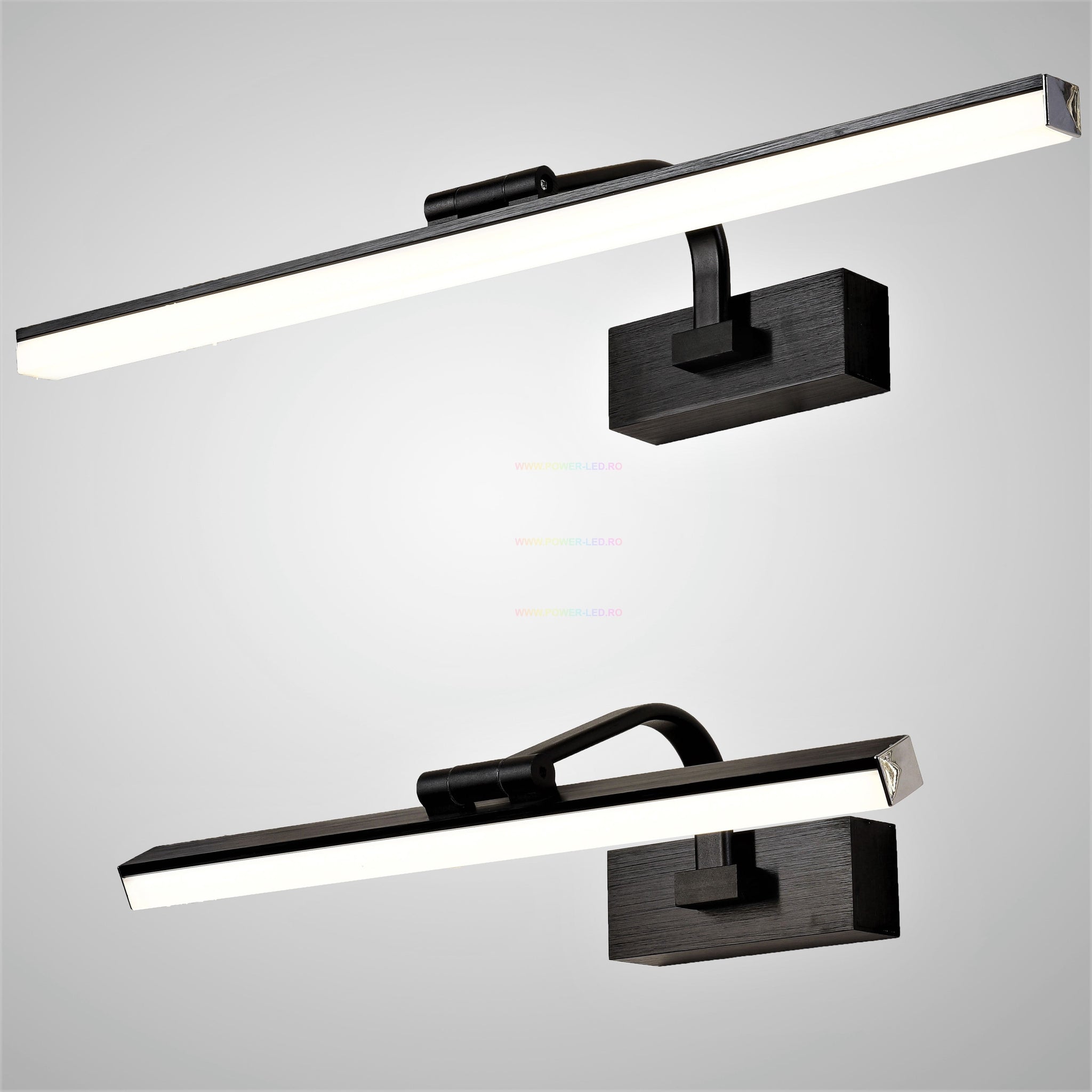 Aplica LED Baie 36W 58cm Neagra Reglabila C1299BK