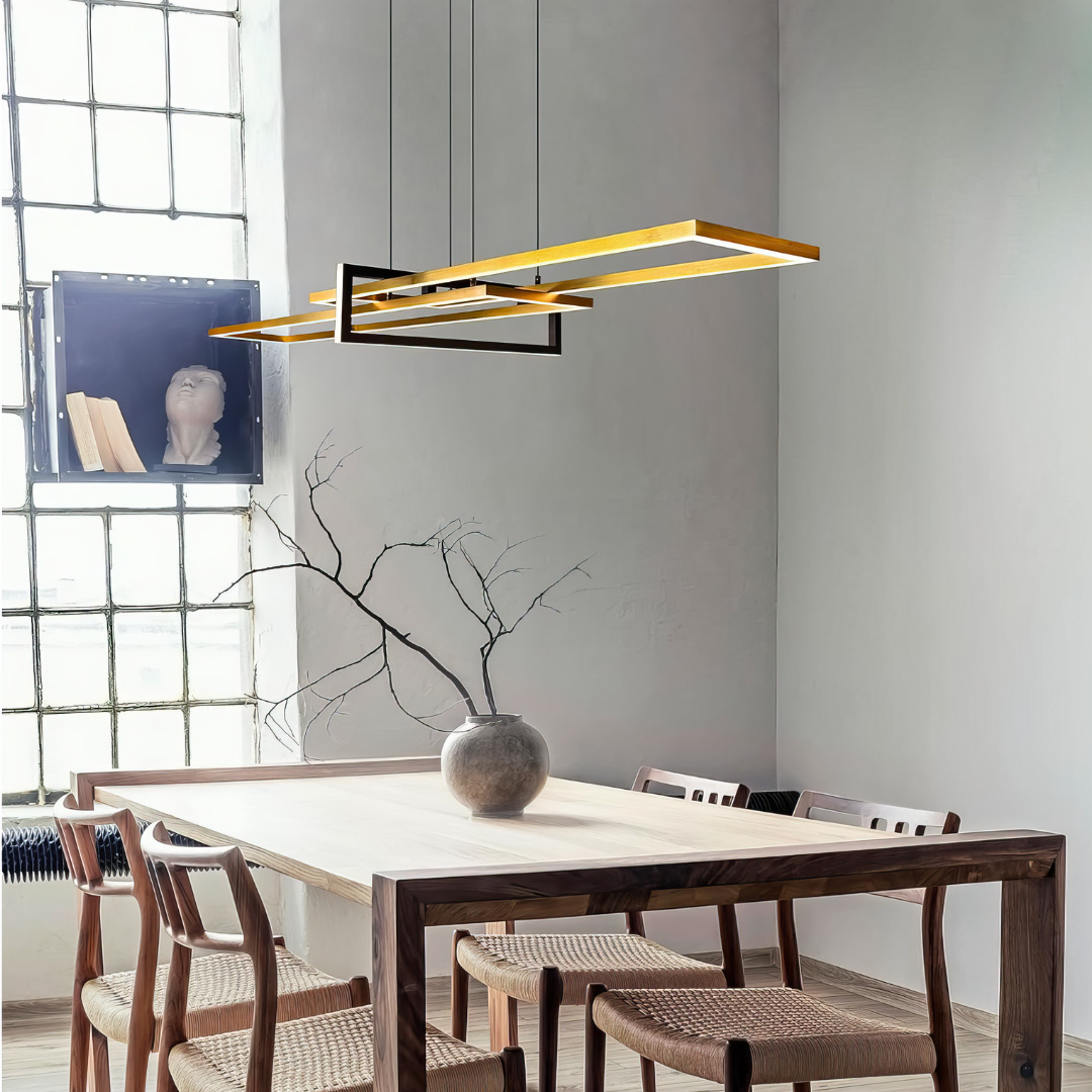 Lustra LED Suspendata PREMIUM SALINAS GOLD Echivalent 500W Dimabila