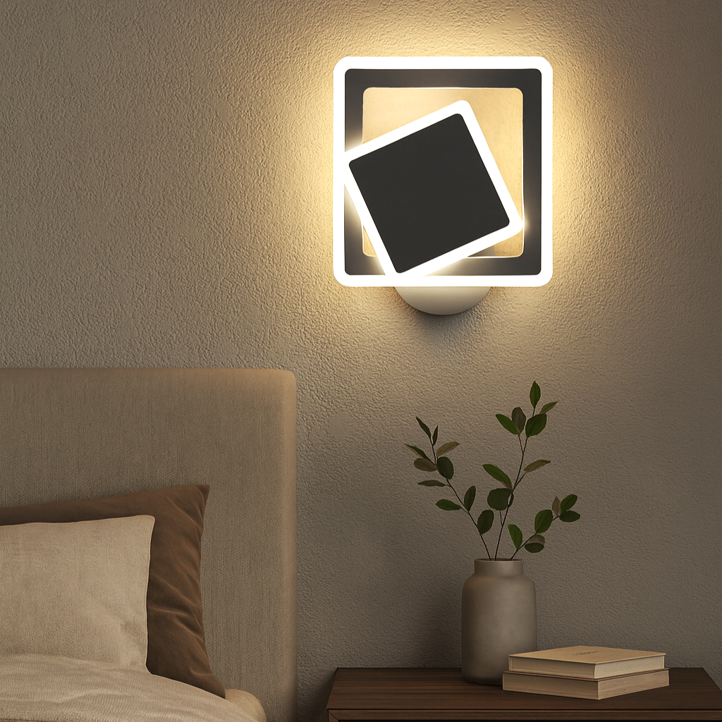 Aplica LED Square Reglabila Alba Echivalent 150W