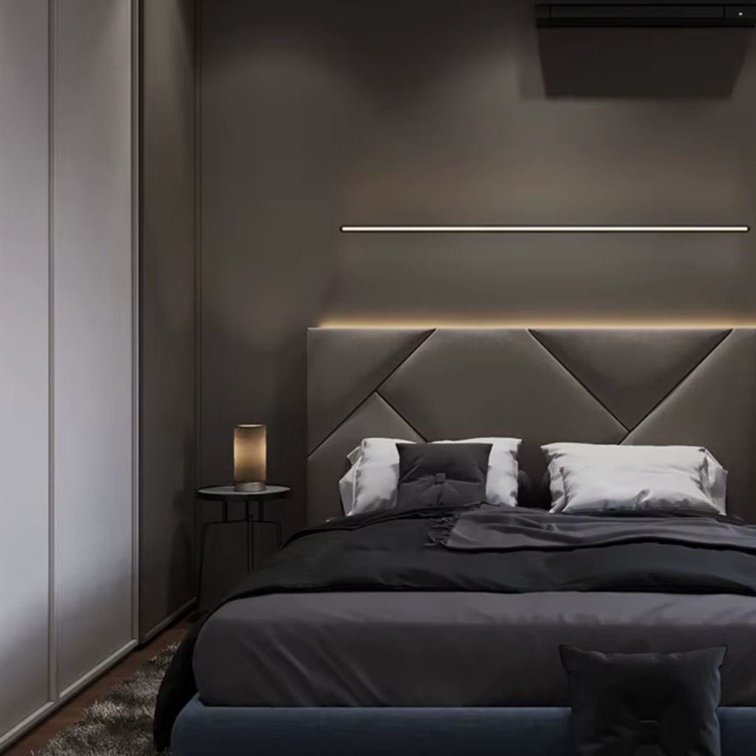 Profil Banda LED Aplicat Negru Dispersor Negru 2M