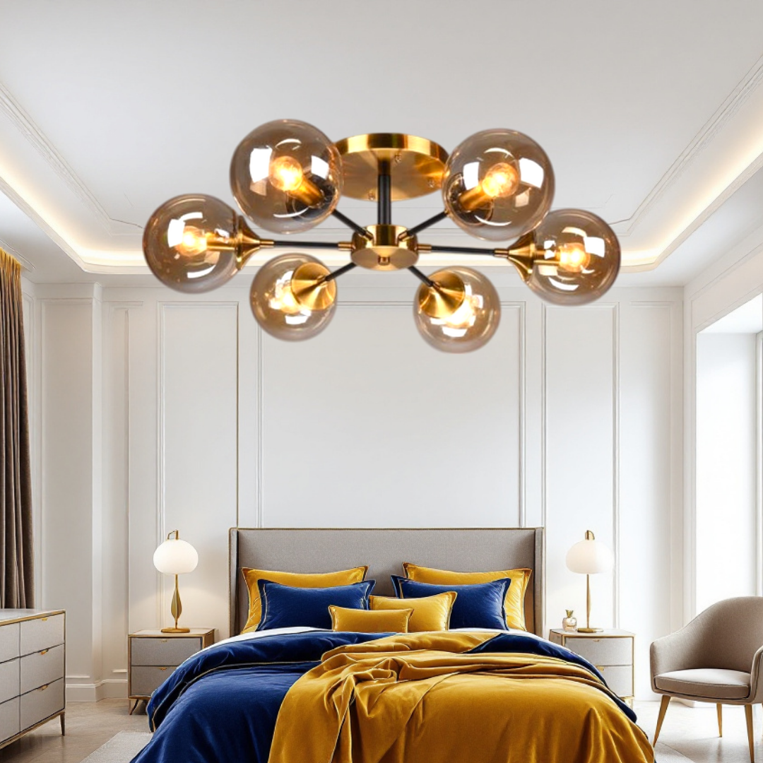 Lustra Aplicata Abajur Fumuriu DF1055-6