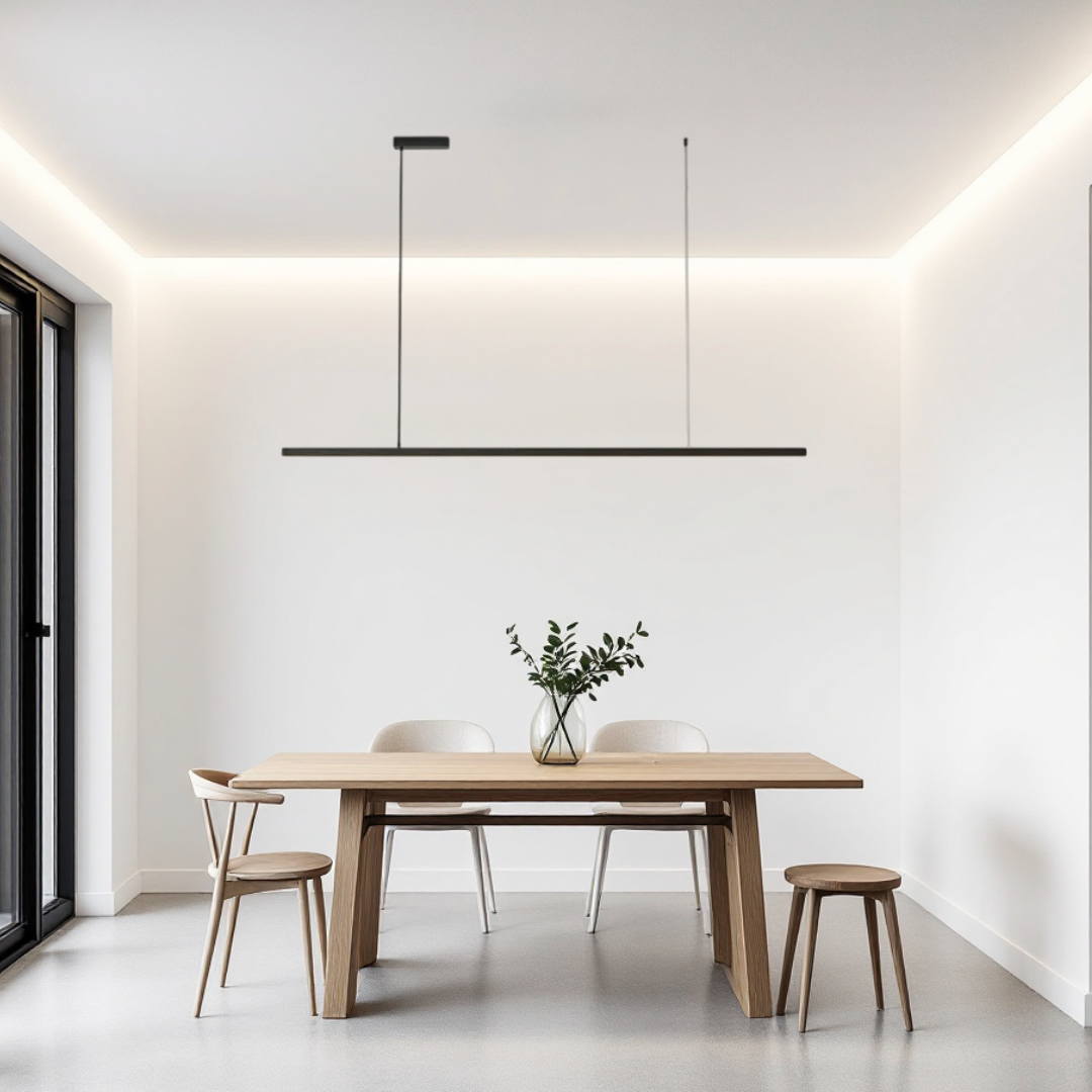 Lustra LED Suspendata 36W Elegant Office Black Echivalent 300W