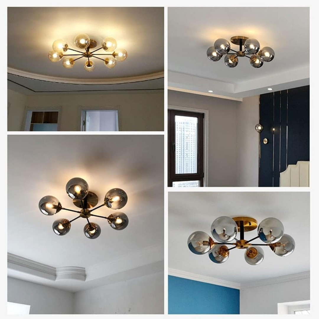 Lustra Aplicata Abajur Fumuriu DF1055-6