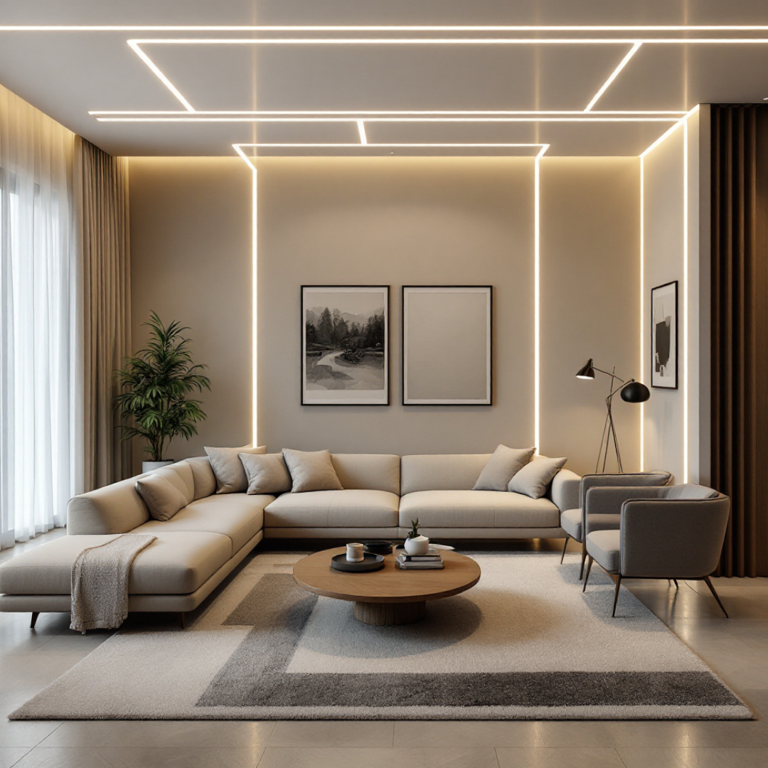 Profil Banda LED Incastrabil Negru cu Dispersor Negru 2M