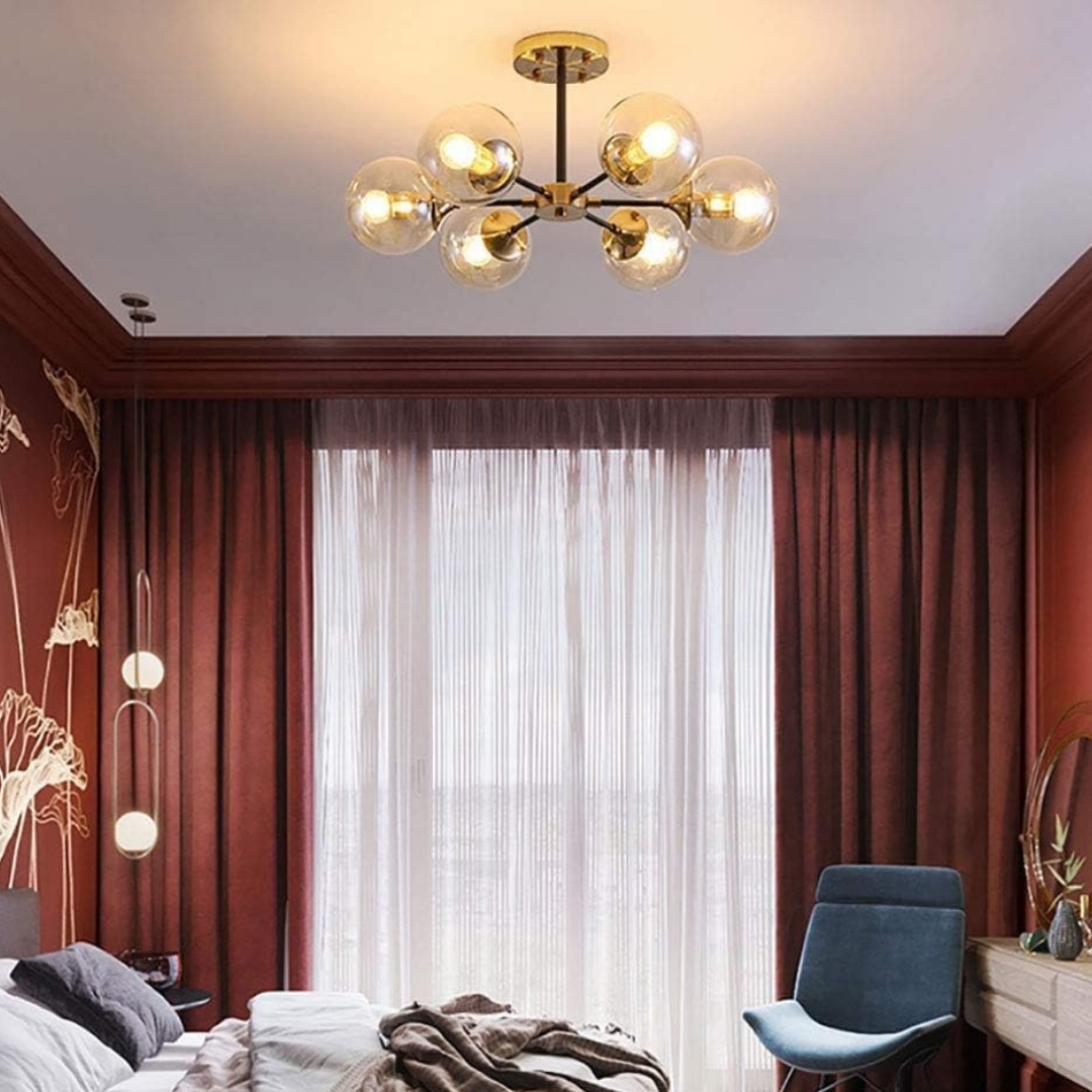 Lustra Aplicata Abajur Fumuriu DF1055-6