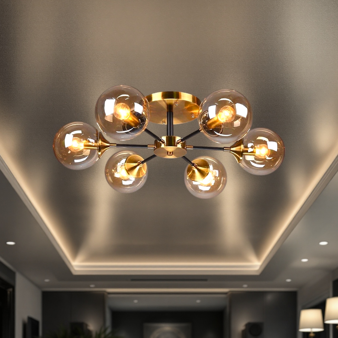 Lustra Aplicata Abajur Fumuriu DF1055-6