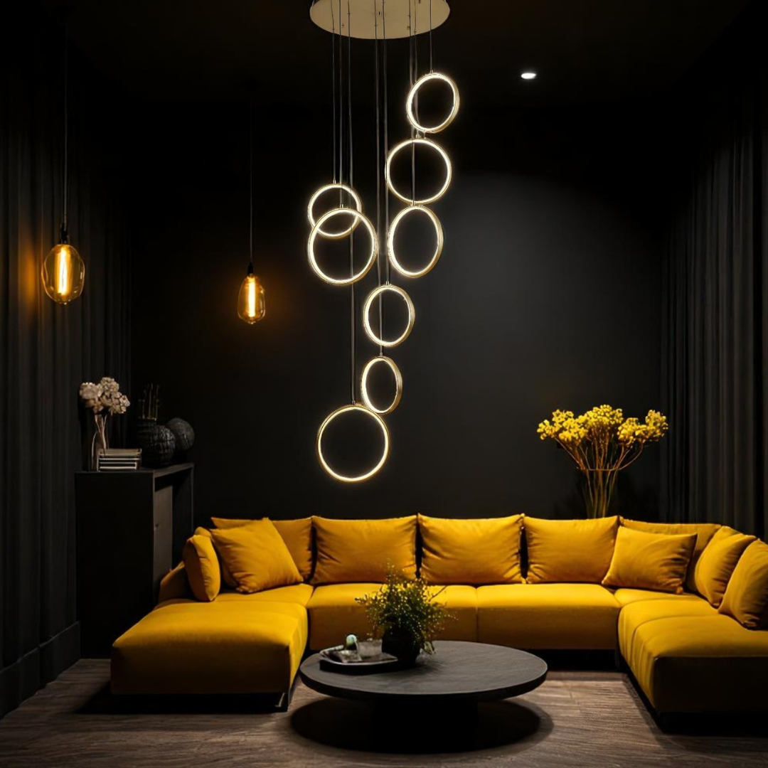 Lustra LED Suspendata GOLD Catania