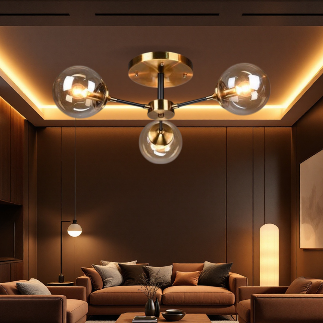 Lustra Aplicata Abajur Fumuriu DF1055-3