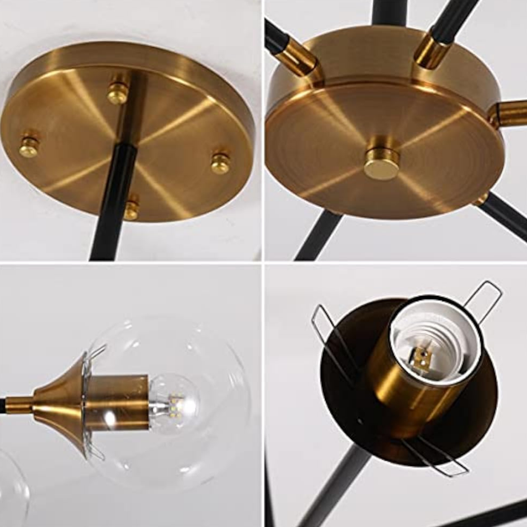 Lustra Aplicata Abajur Fumuriu DF1055-3