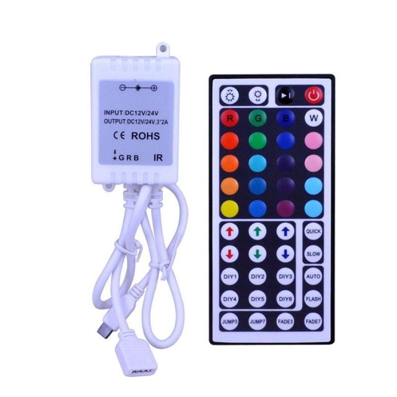 Controller RGB 6A 12V Telecomanda 44 Taste IR