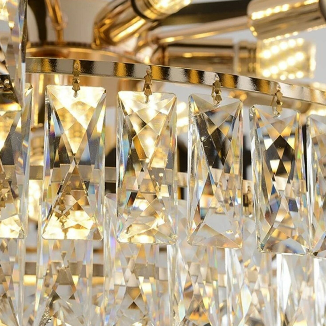 Candelabru Cristal WHITE PANTHER 80X30CM