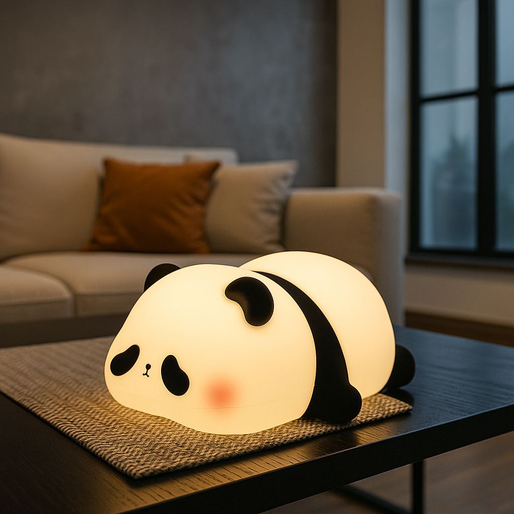 Lampa de Veghe LAZY PANDA Portabila LED RGB
