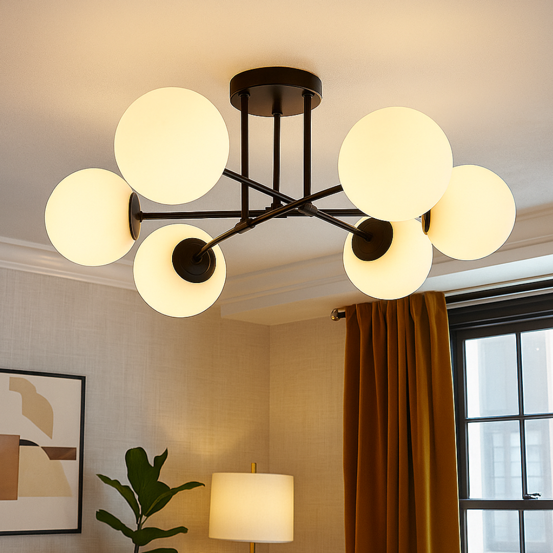 Lustra Abajur Mat 6xG9 Black Opal