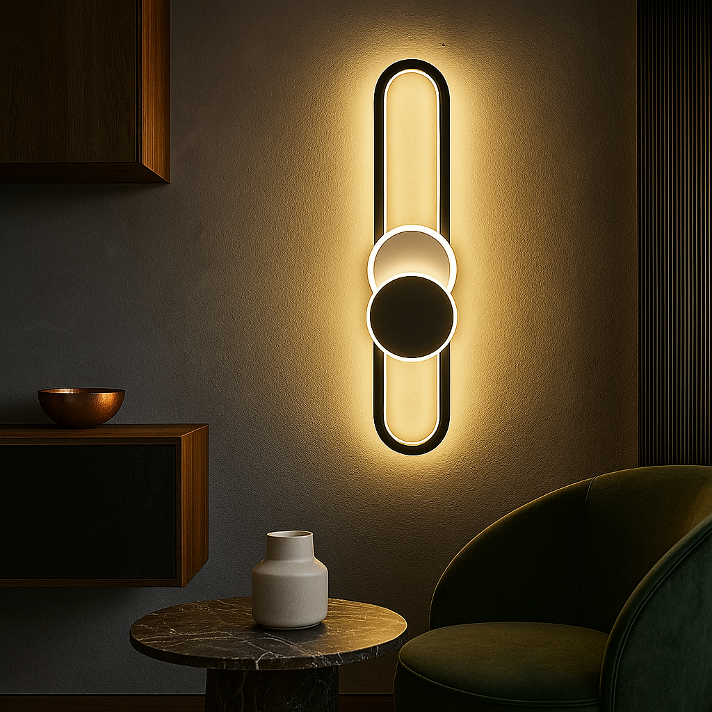 Aplica LED MOZZY 80cm Black Echivalent 90W