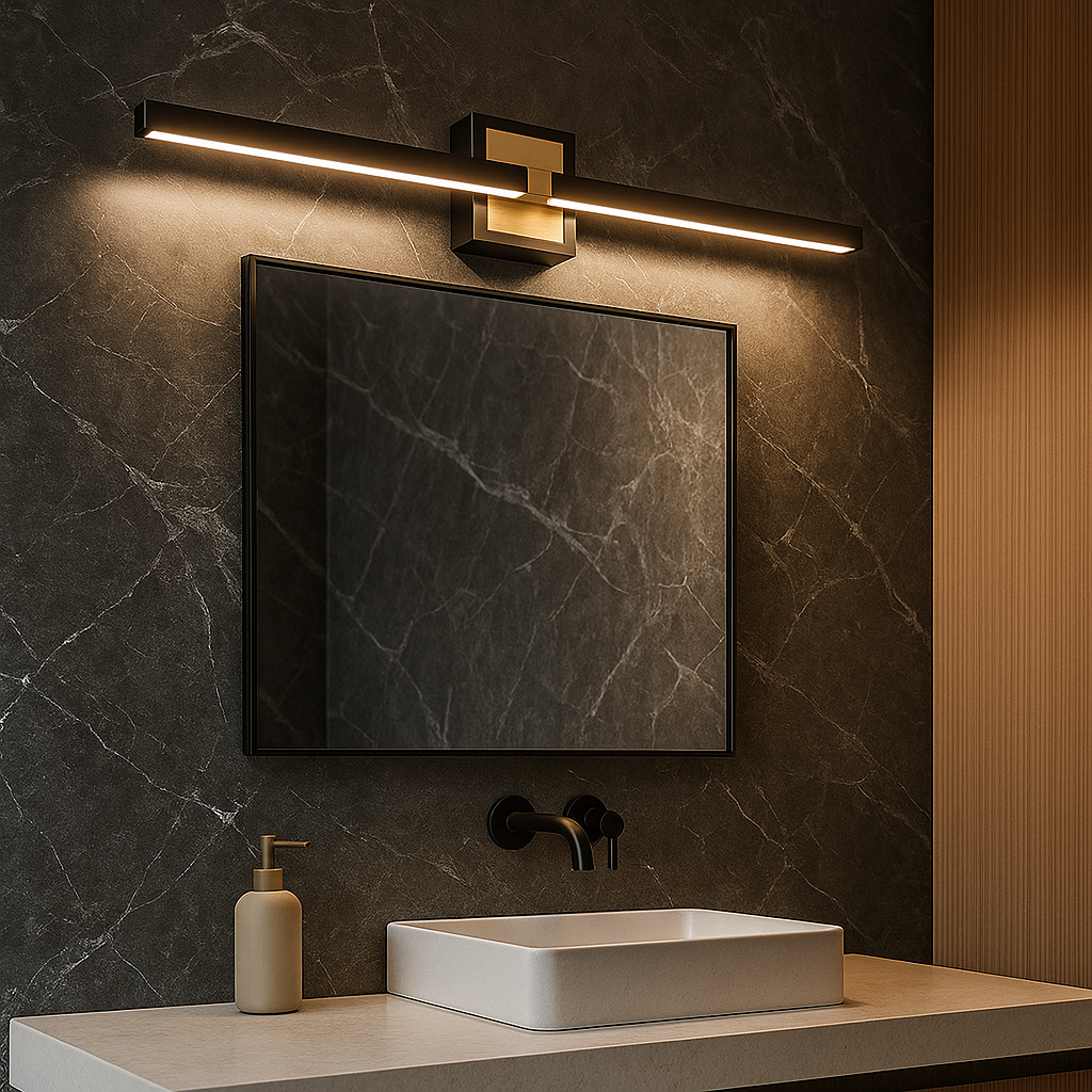 Aplica LED  Baie PEGUERA 18W 17.5W IP44 Neagra