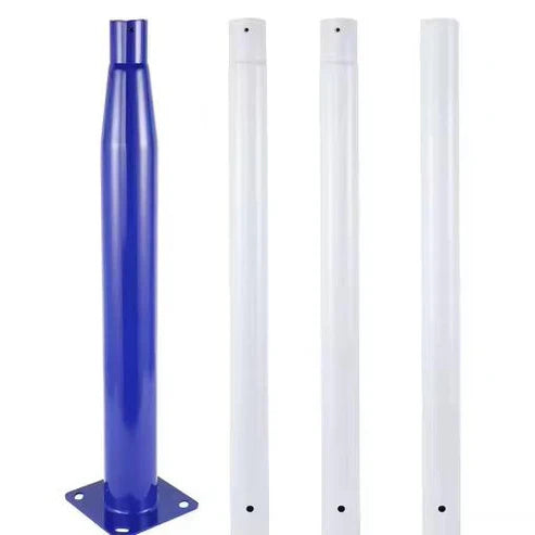Stalp Metalic Alb/Albastru Modular 4m