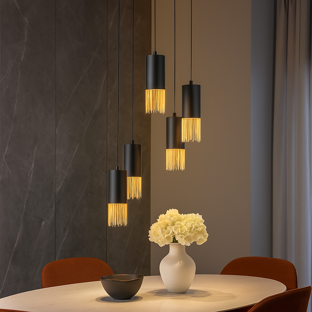 Lustra Suspendata COUNUZULUS 5xE27 IP20 Black