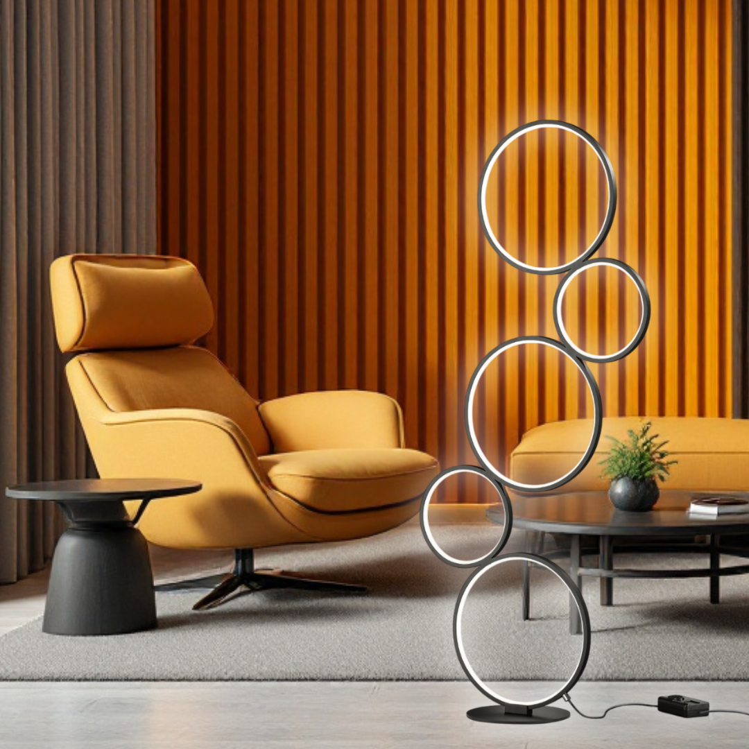 Lampadar LED PREMIUM 36W 115cm RONDO Black