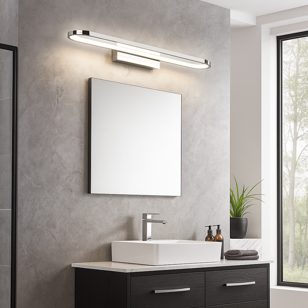 Aplica LED Baie IP44 cu Buton GIANNI Crom Echivalent 250W