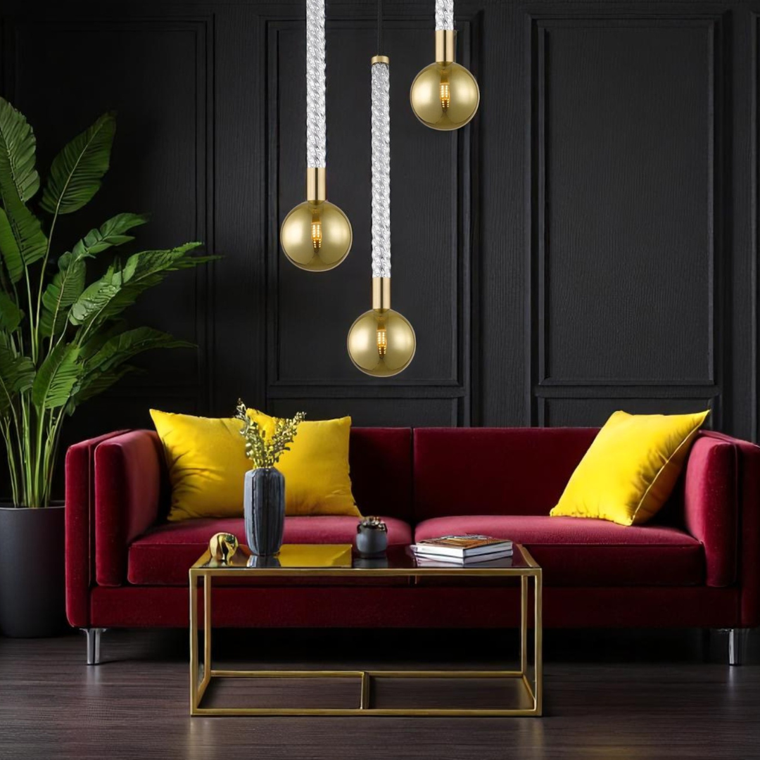 Lustra Suspendata Luxury Gold Mida
