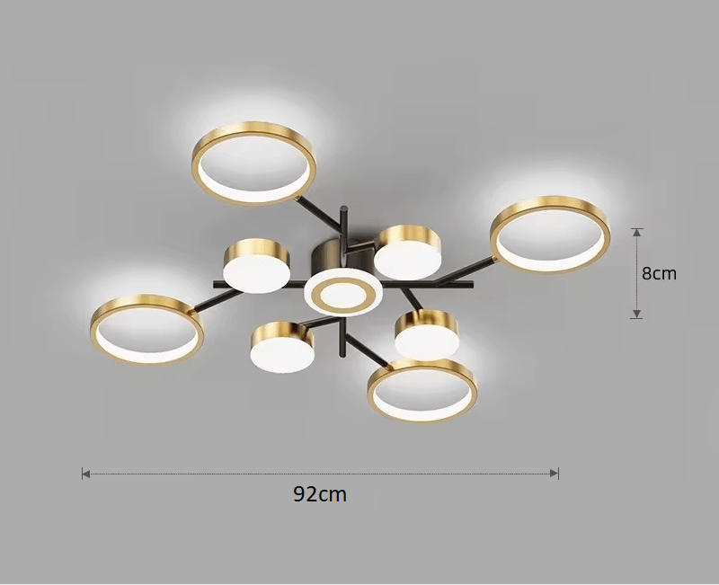 Lustra LED Nordic Style Echivalent 600W Telecomanda R9030-9