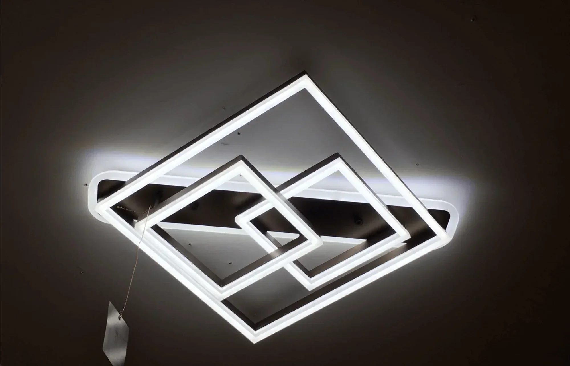 Lustra LED 240W THREE SQUARE Design Maro Telecomanda