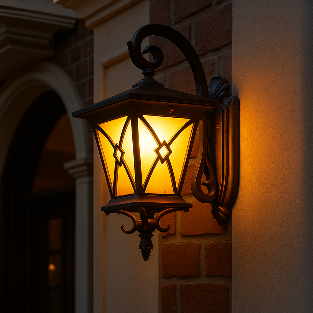 Aplica Exterior Tip Felinar 1XE27 Black IP65 AURIE Wall Light Fixtures