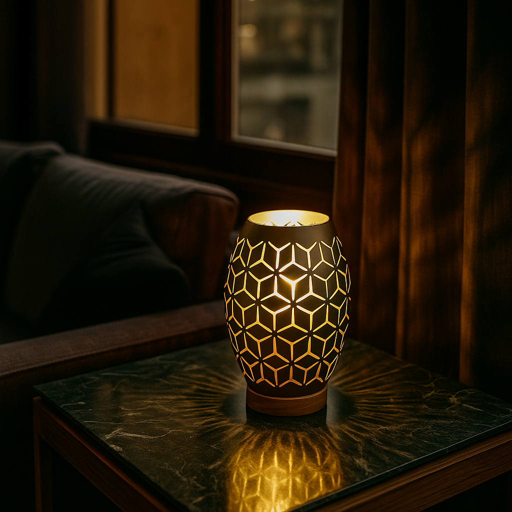 Veioza Decorativa BIDAR 1xE27 Maro