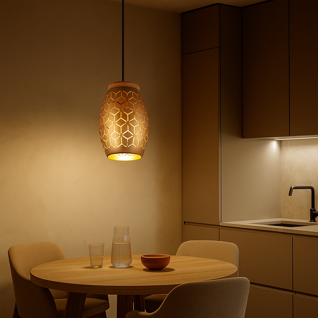 Pendul Decorativ BIDAR 1xE27 Maro