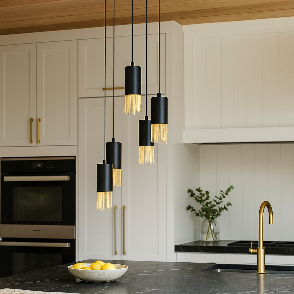 Lustra Suspendata COUNUZULUS 5xE27 IP20 Black