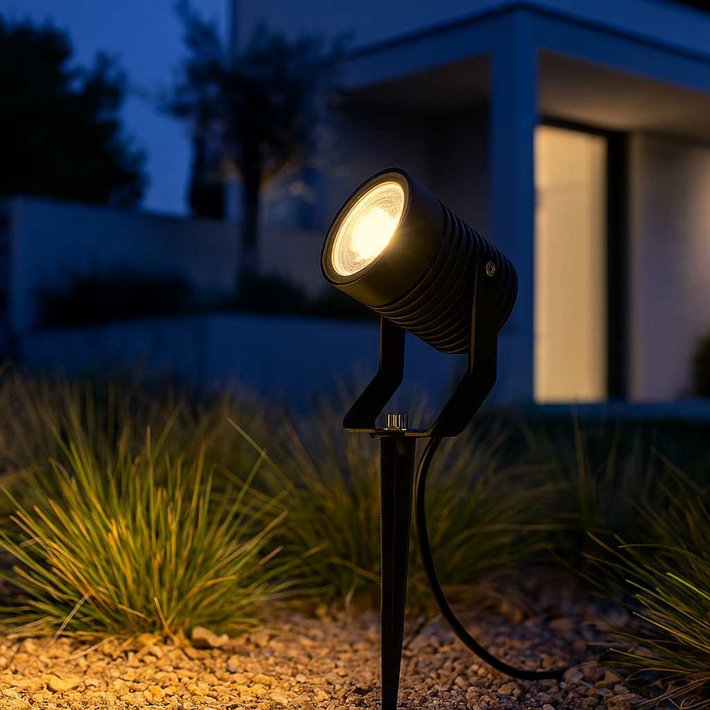 Spot LED Gradina Cu Dulie Nolux MR16 Negru