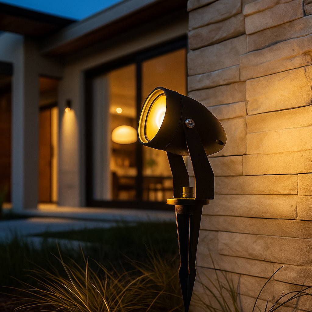 Spot LED Gradina KOLVI 15W Lumina Calda Negru