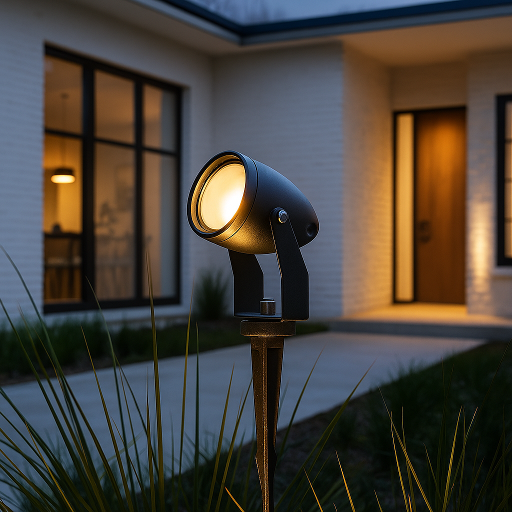 Spot LED Gradina KOLVI 15W Lumina Calda Negru