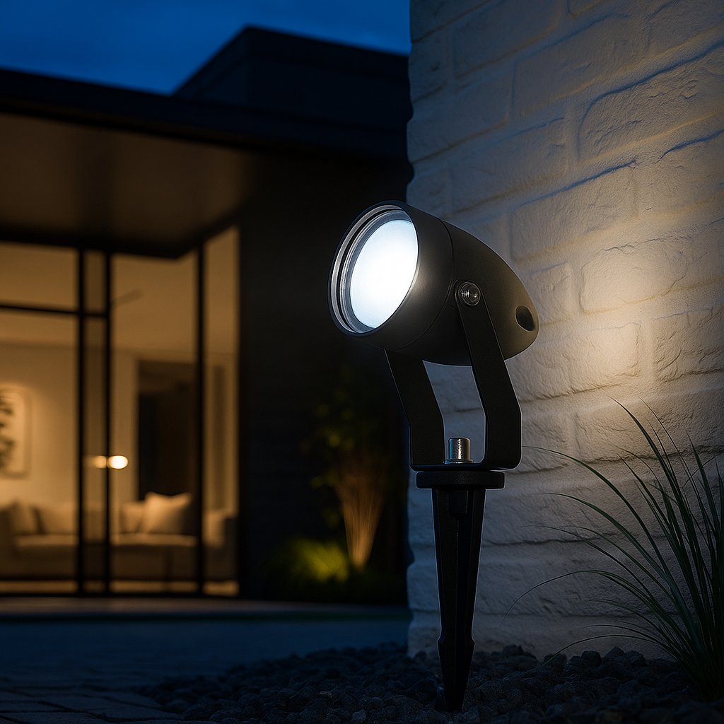 Spot LED Gradina KOLVI 5W Lumina Rece Negru