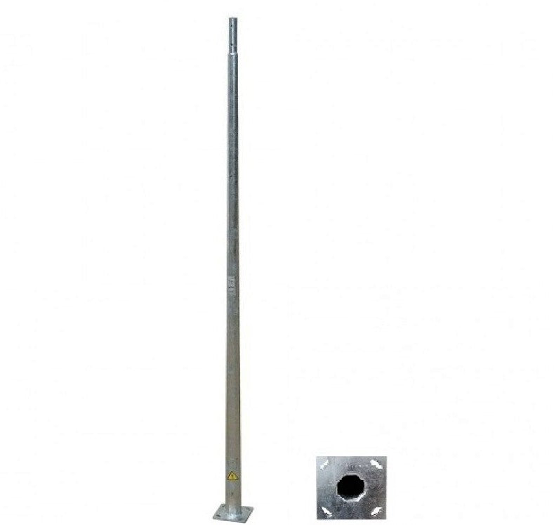 Stalp Iluminat Stradal Galvanizat Flansa 8 Metri