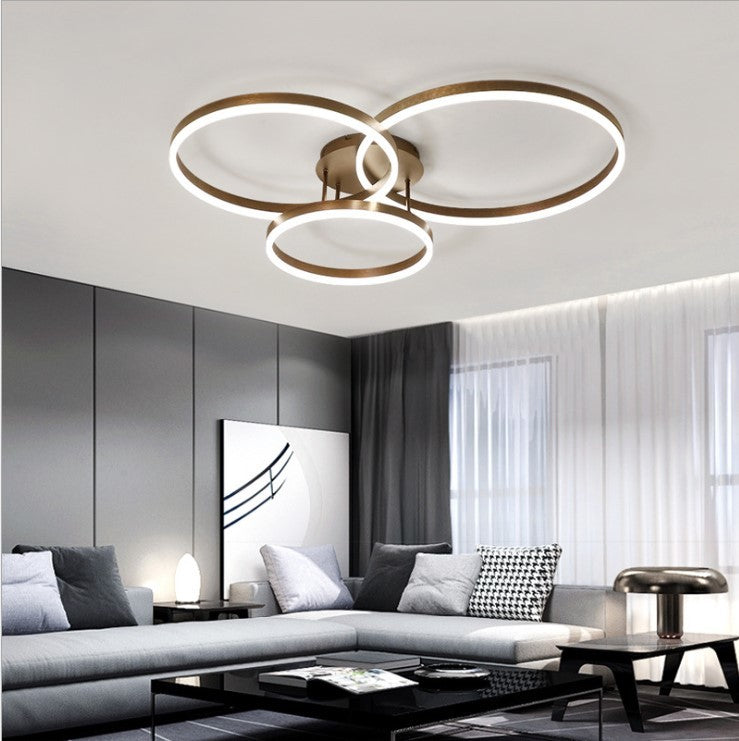 Lustra LED Beauty Brown Circle Echivalent 600W Telecomanda