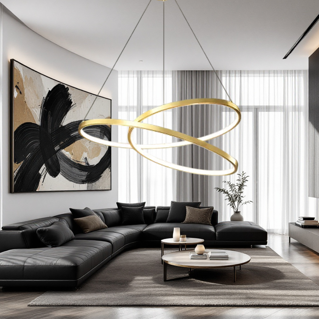 Lustra LED Aurie Suspendata 120W Lumea Telecomanda Echivalent 600W