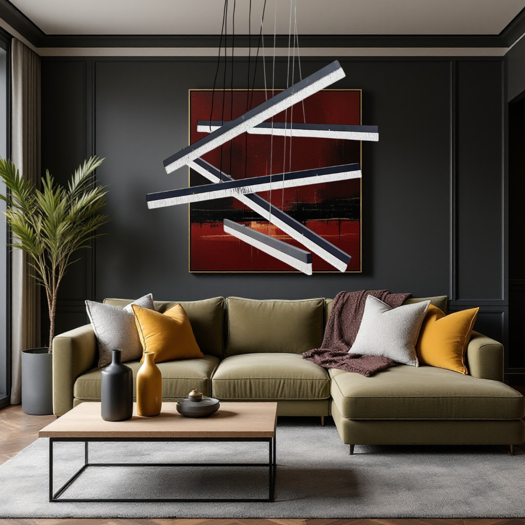 Lustra LED Suspendata Mira Echivalent 500W Telecomanda