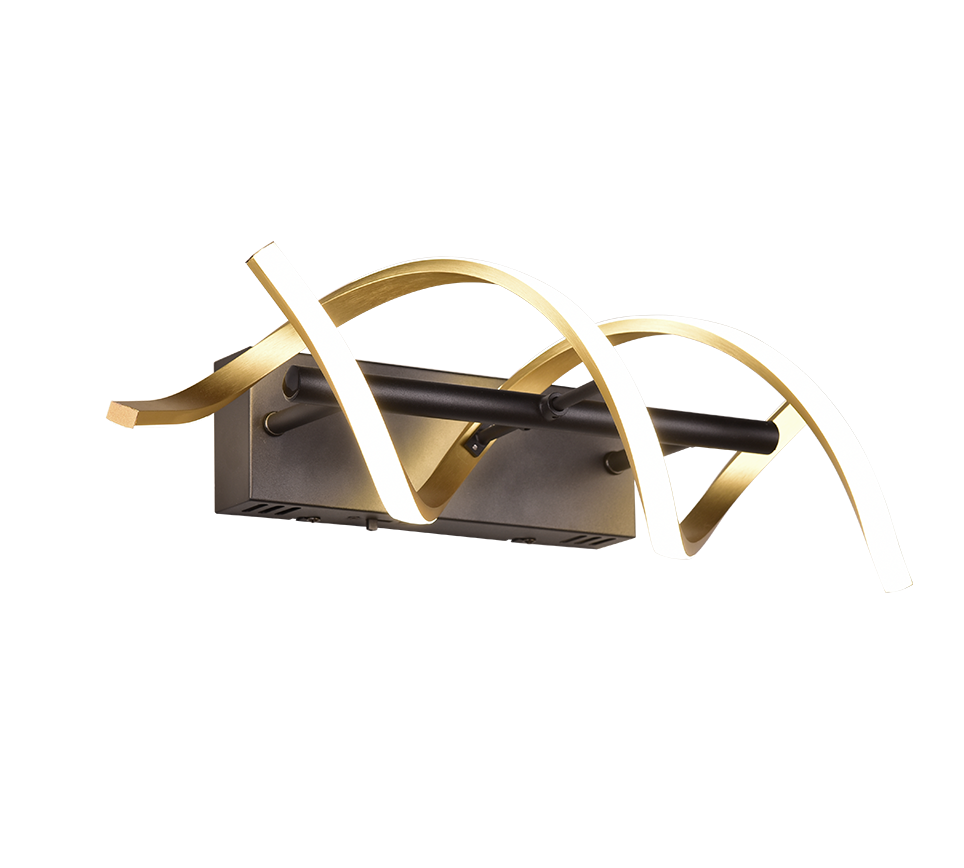 Aplica LED SEQUENCE Gold+Black Echivalent 150W