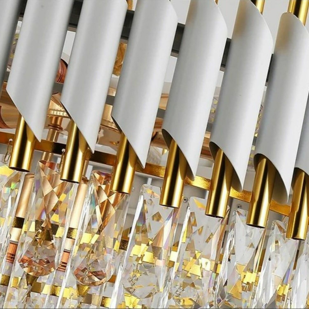 Candelabru Cristal WHITE PANTHER 40CM