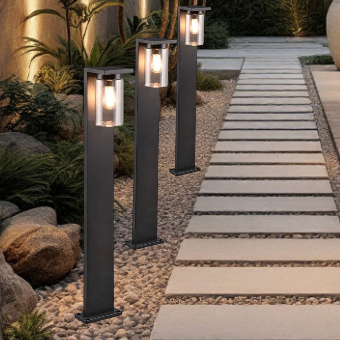 Stalp Ornamental ARDILA Finisaj Negru 100CM 1XE27